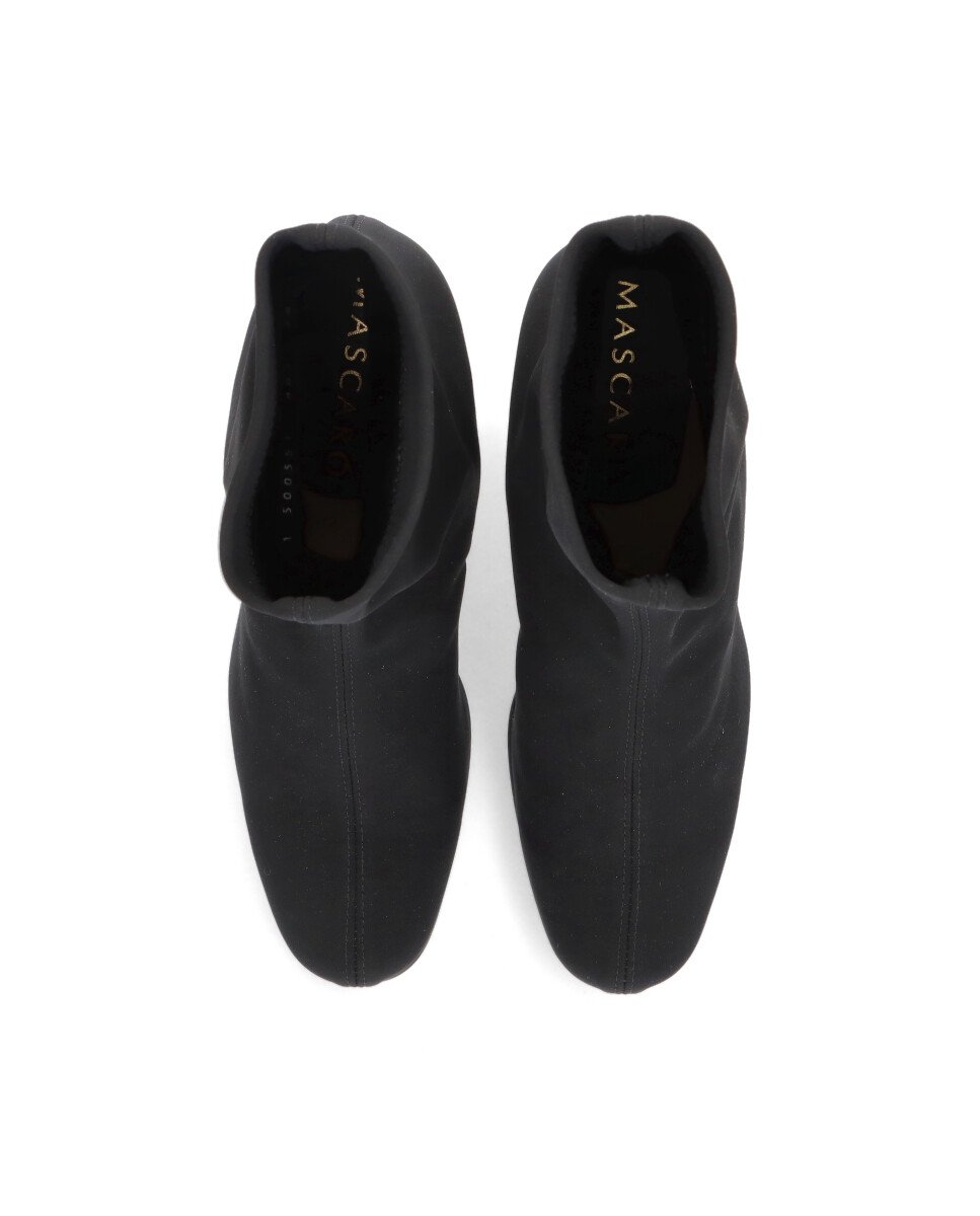 Botines básicos bologna de mujer en tela elástica resistente al agua - Mascaró - Negro Negro-2