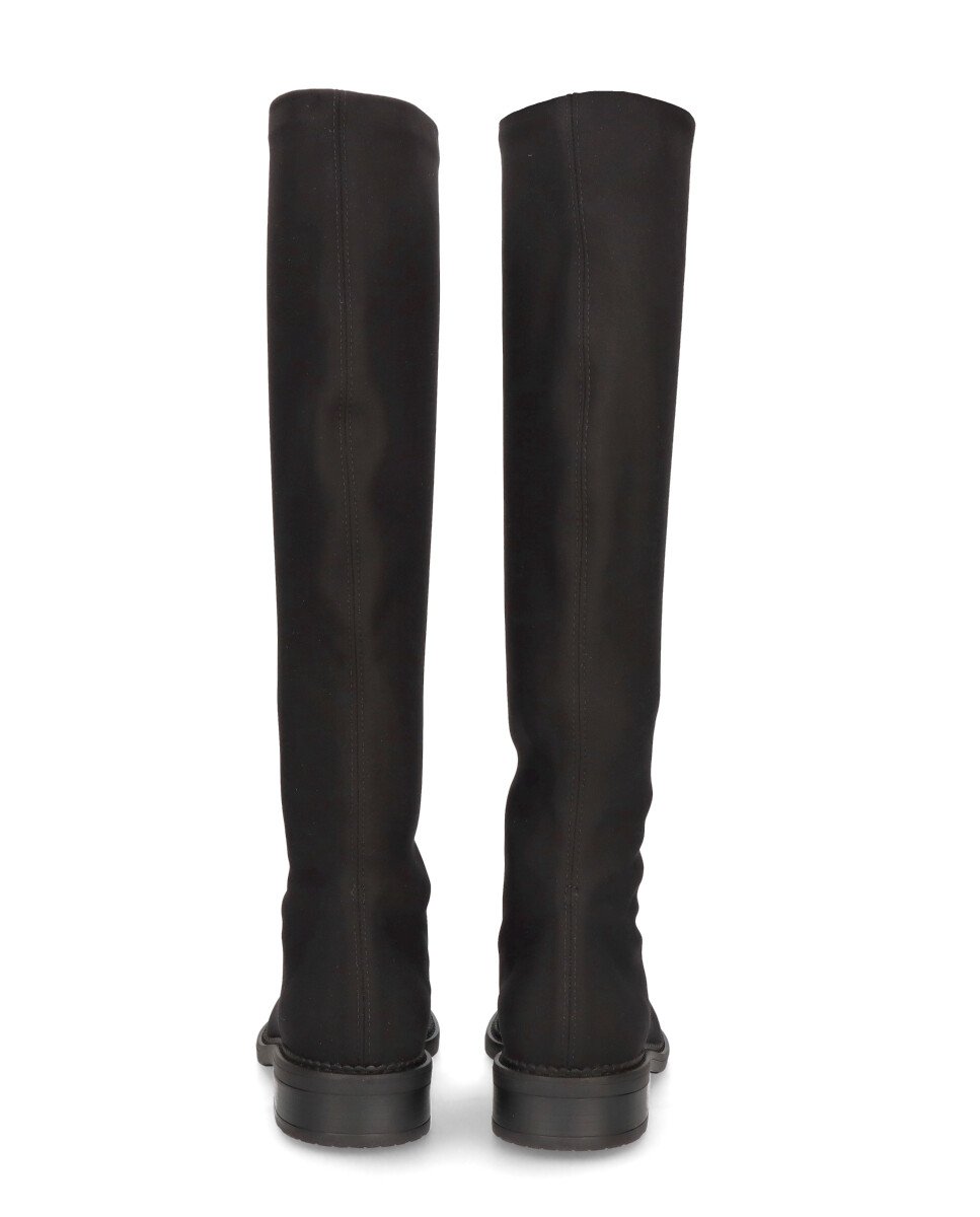 Botas básicas napoli de mujer en tela elástica resistente al agua - Mascaró - Negro Negro-2