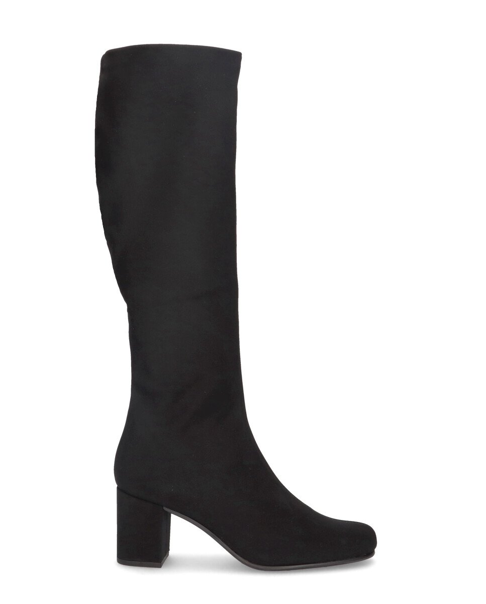 Botas básicas bologna de mujer en tela elástica resistente al agua - Mascaró - Negro Negro-1