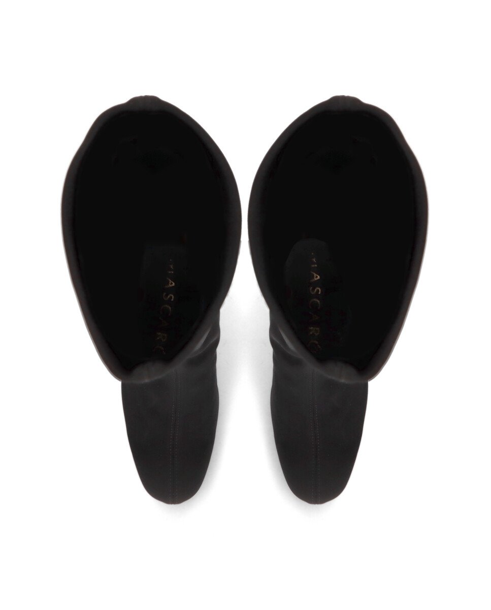 Botas básicas bologna de mujer en tela elástica resistente al agua - Mascaró - Negro Negro-3