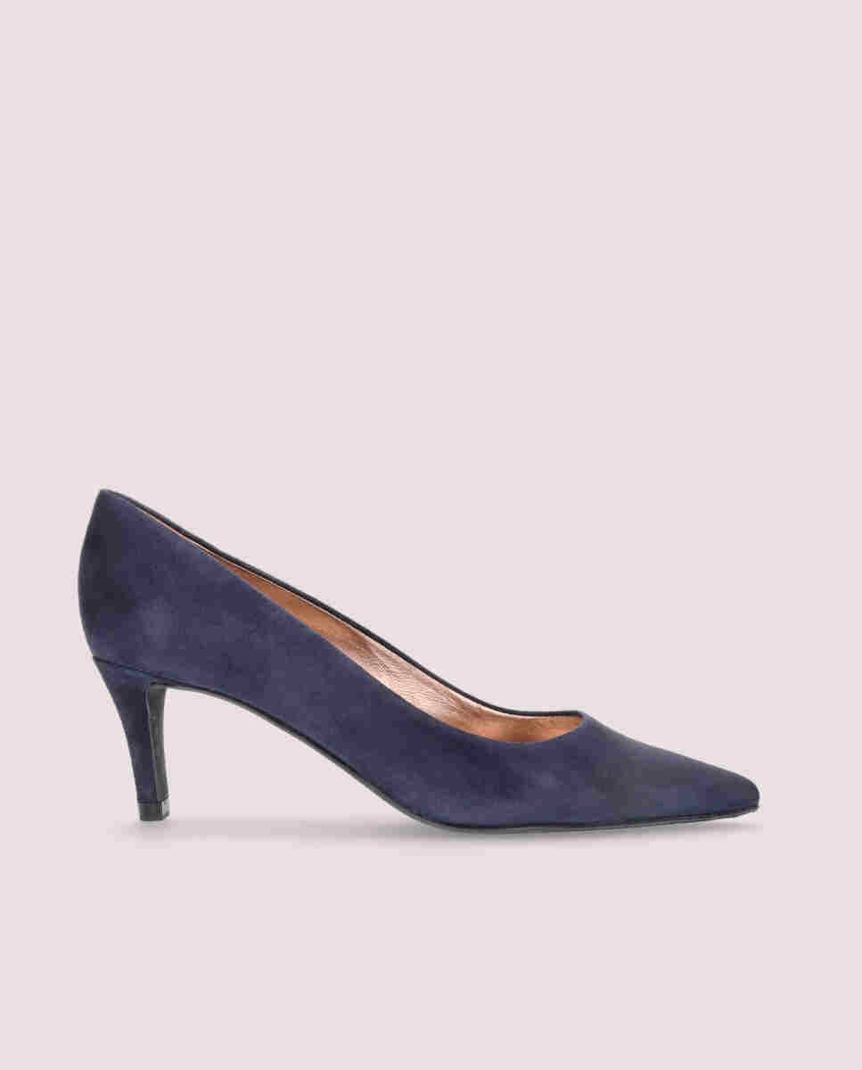 Zapatos de salón phoebe de mujer en ante suave - Mascaró - Azul Azul-1