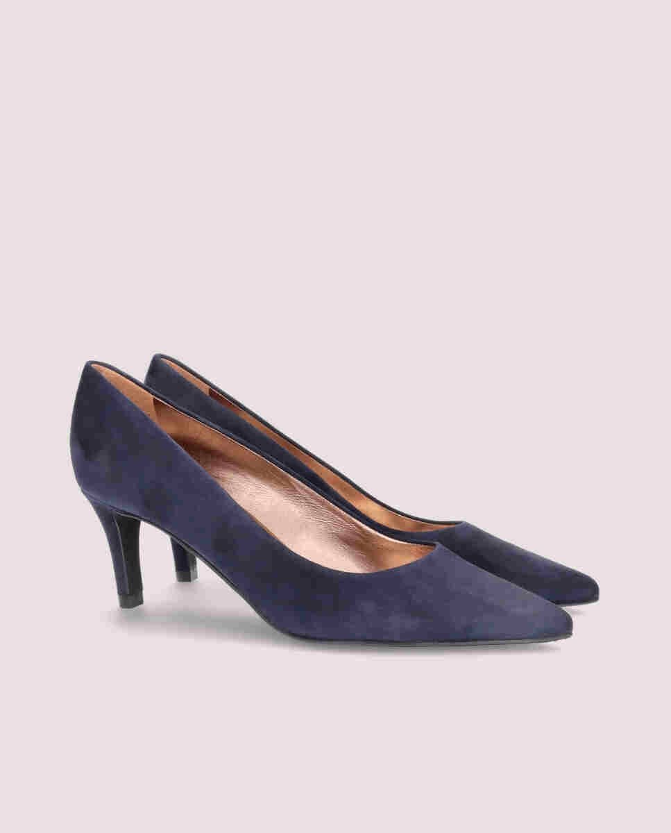 Zapatos de salón phoebe de mujer en ante suave - Mascaró - Azul Azul-3