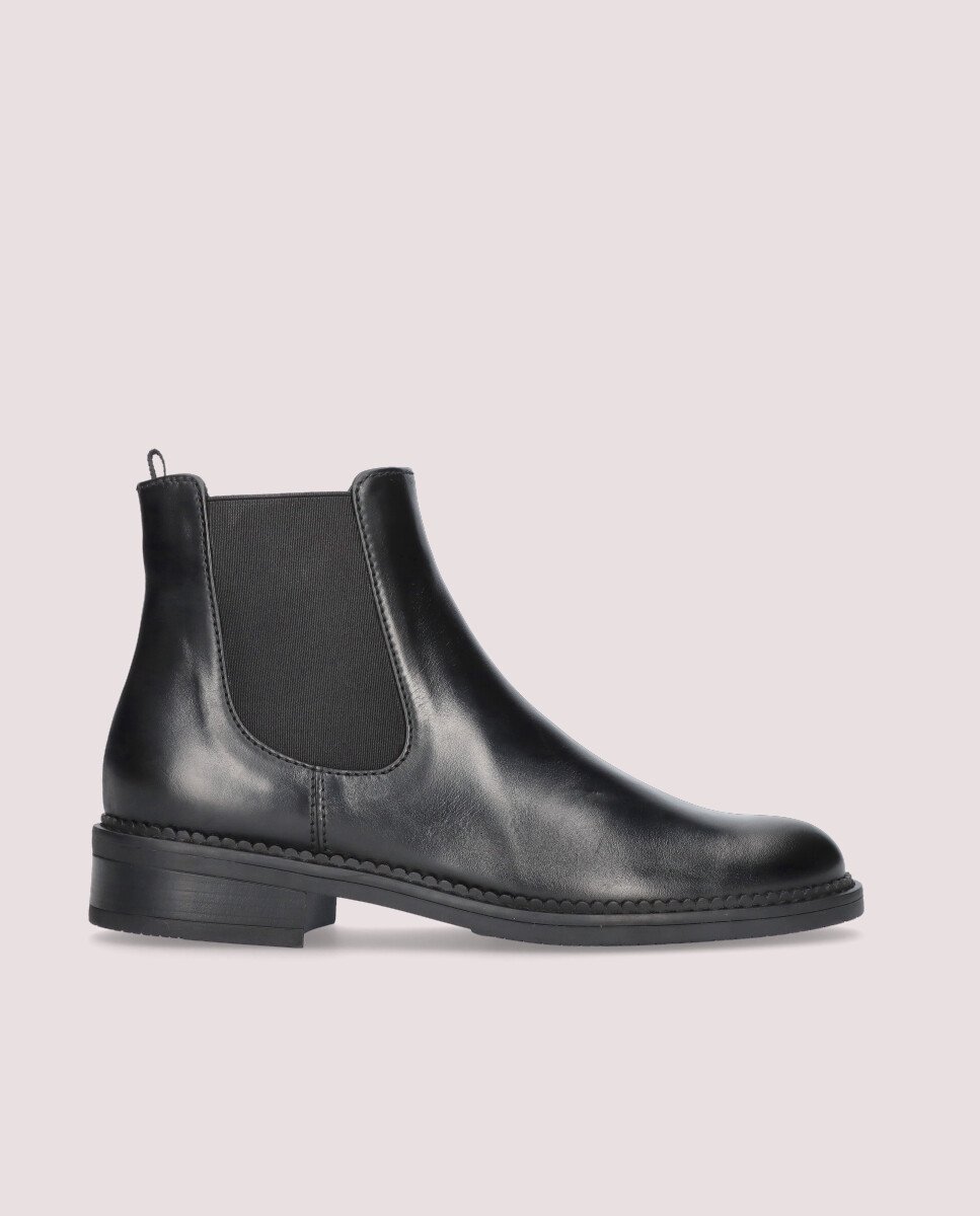 Botines básicos napoli de mujer en napa suave - Mascaró - Negro Negro-1