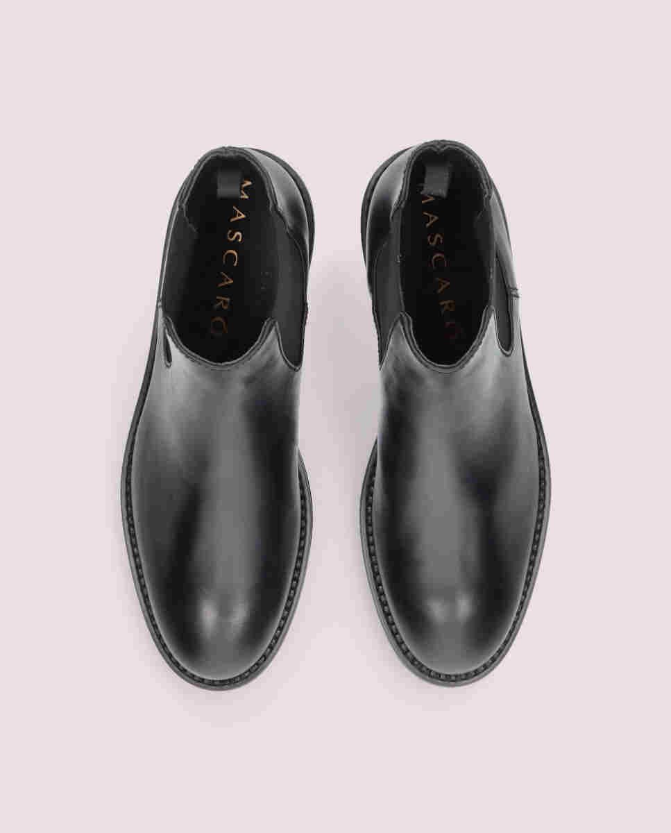 Botines básicos napoli de mujer en napa suave - Mascaró - Negro Negro-2