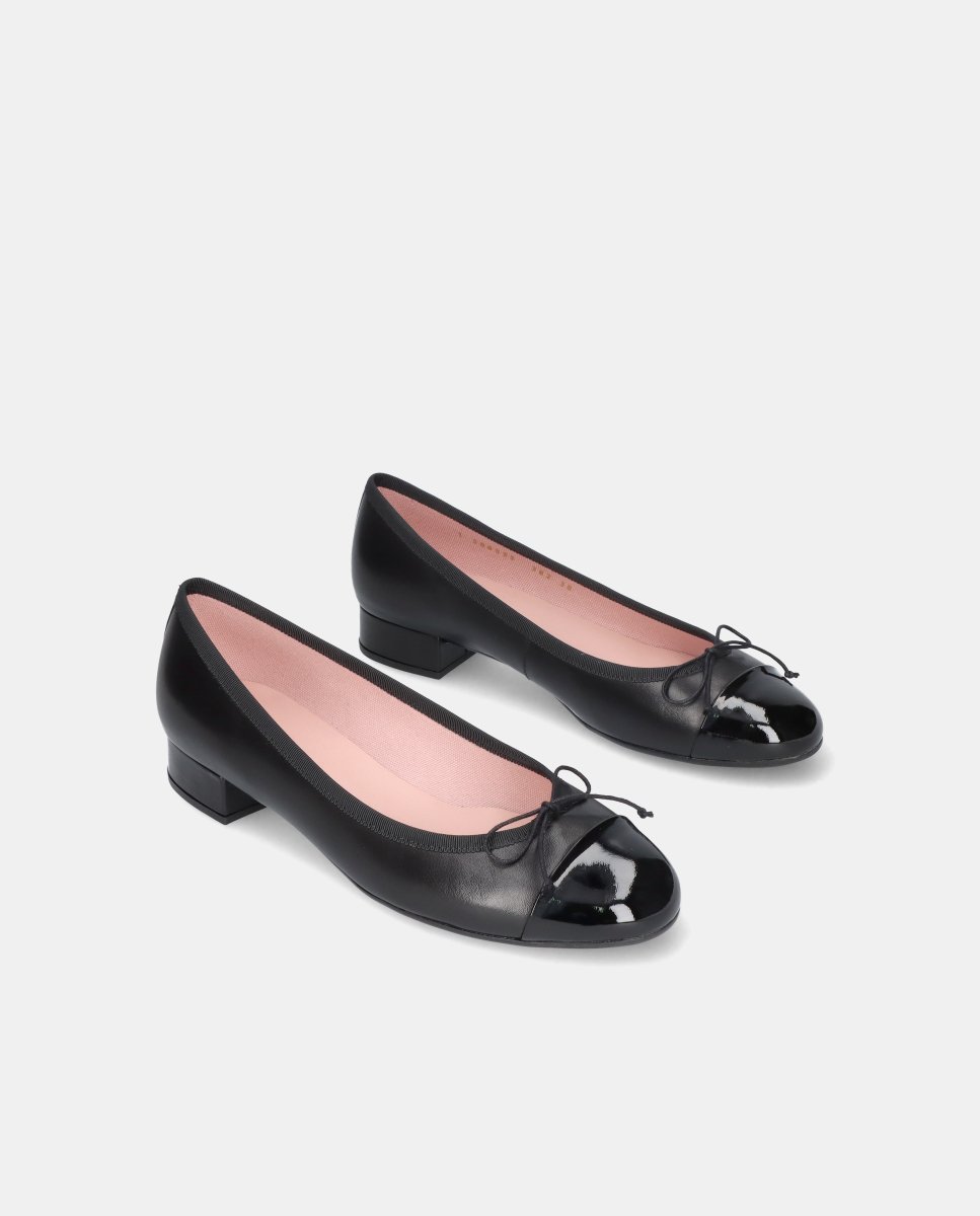Bailarinas gretschen de mujer en napa y charol - Pretty Ballerinas - Negro Negro-3