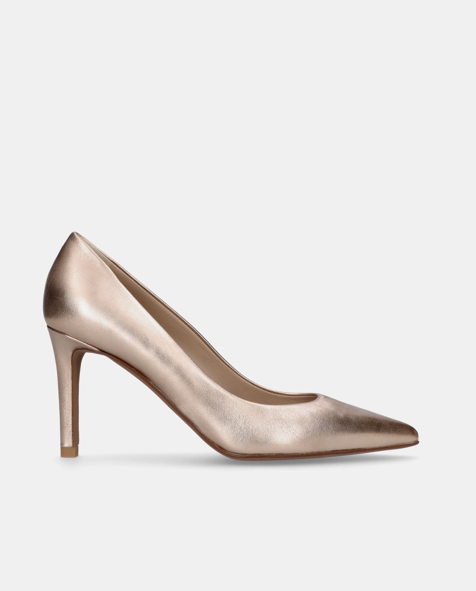 Mascaró - Zapatos de salón Renata de mujer en napa metalizada.