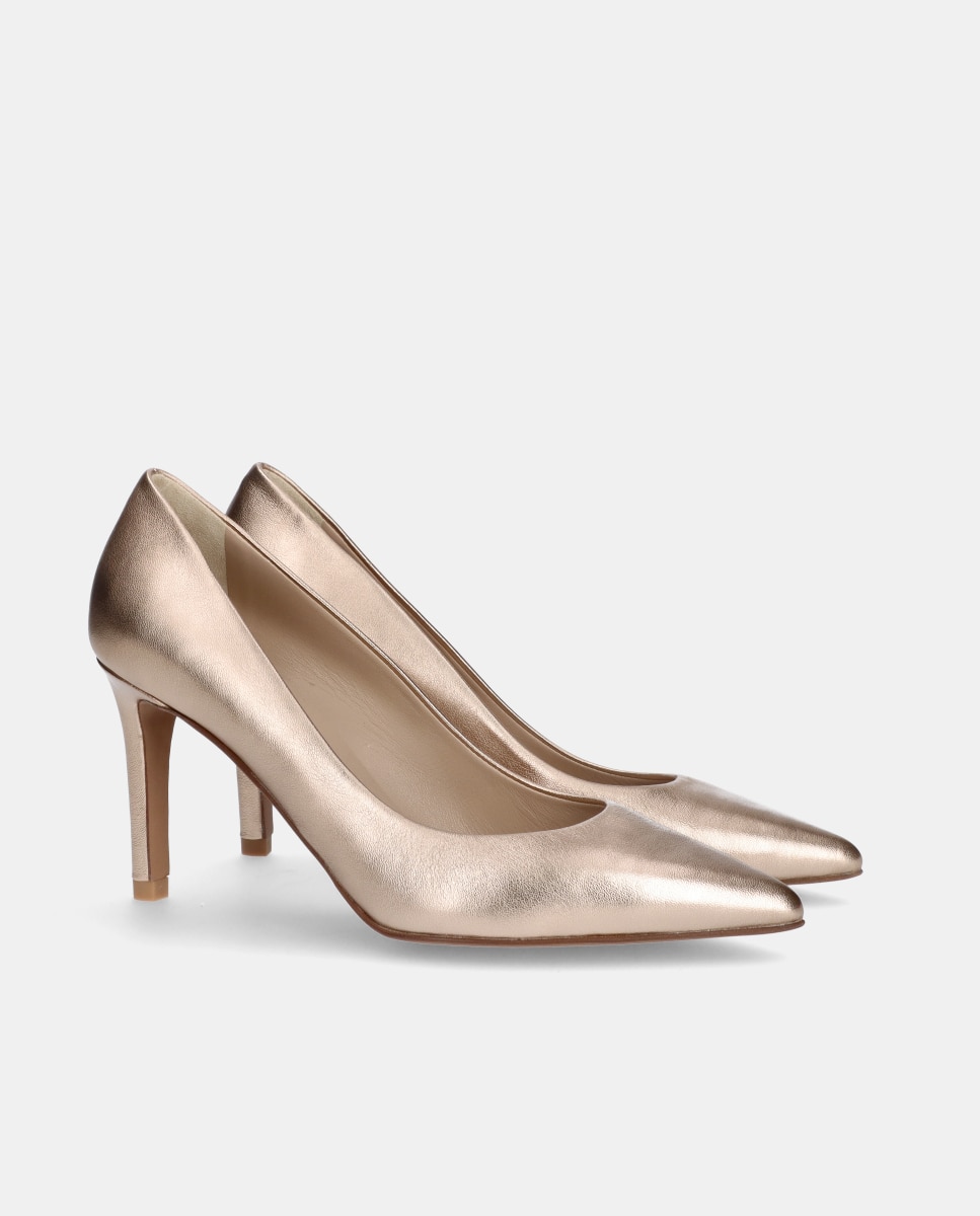 Zapatos de salón Renata de mujer en napa metalizada - Mascaró - Oro Oro-3