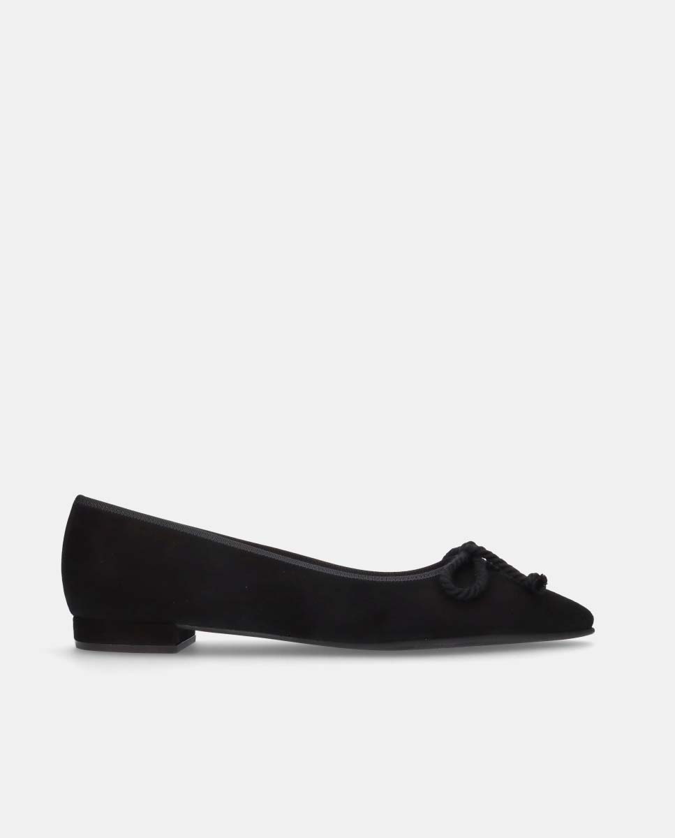 Pretty Ballerinas - Bailarinas con tacón Elise de mujer en ante suave.