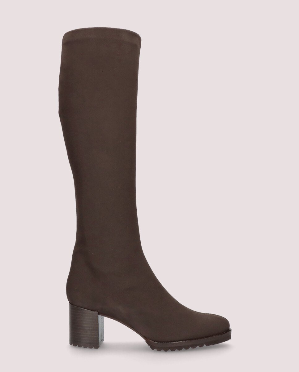 Botas básicas cindy de mujer en tela elástica resistente al agua - Mascaró - Marrón Marrón-1