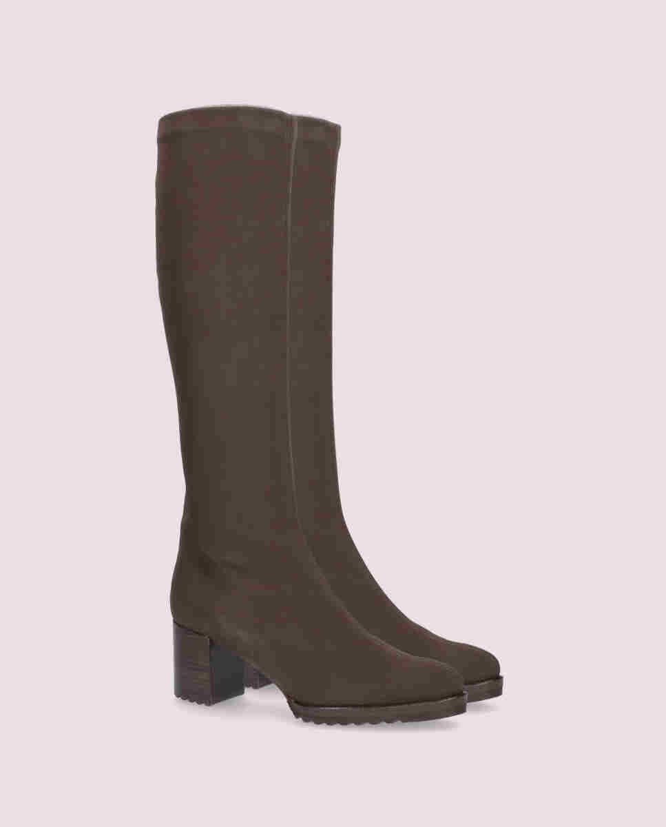 Botas básicas cindy de mujer en tela elástica resistente al agua - Mascaró - Marrón Marrón-3