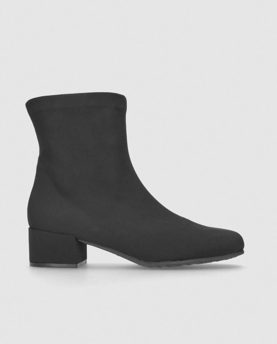 Botines básicos Milan de mujer en tela elástica resistente al agua - Mascaró - Negro Negro-1