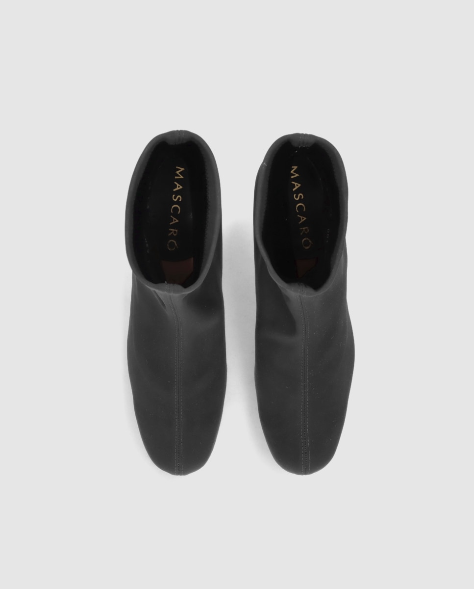 Botines básicos Milan de mujer en tela elástica resistente al agua - Mascaró - Negro Negro-2