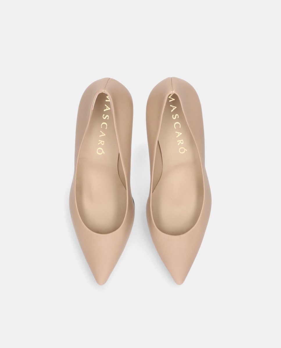 Zapatos de salón renata de mujer en napa - Mascaró - Beige Beige-2