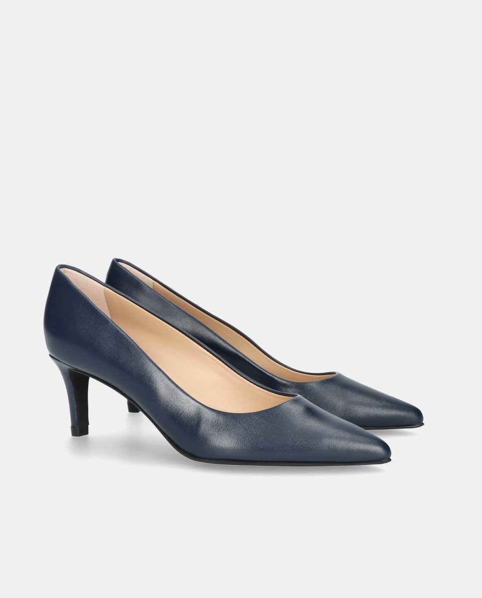 Zapatos de salón phoebe de mujer en napa suave - Mascaró - Azul Azul-3