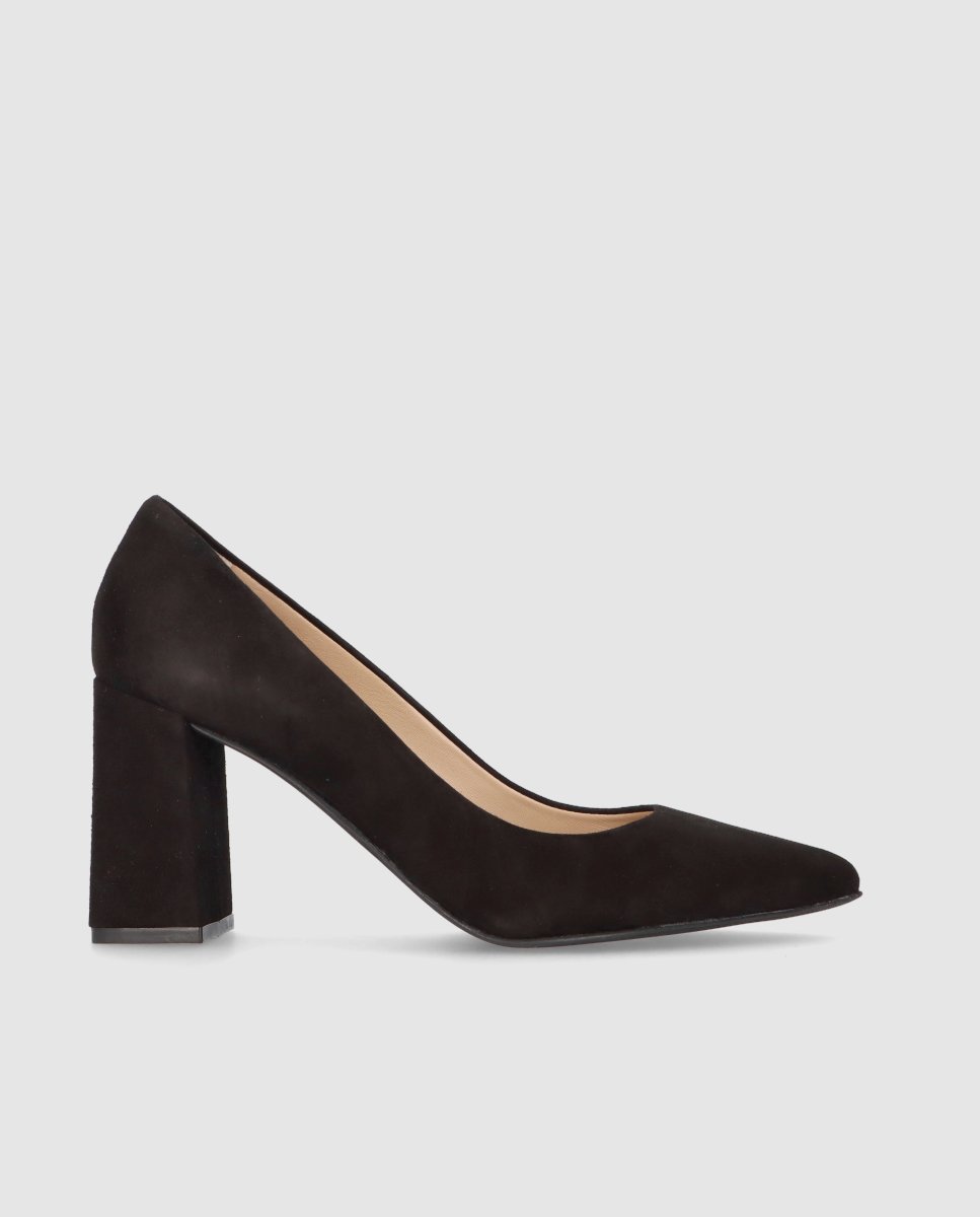 Zapatos de salón renata de mujer en ante - Mascaró - Negro Negro-1