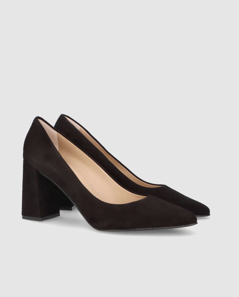 Zapatos de salón renata de mujer en ante - Mascaró - Negro Negro-3