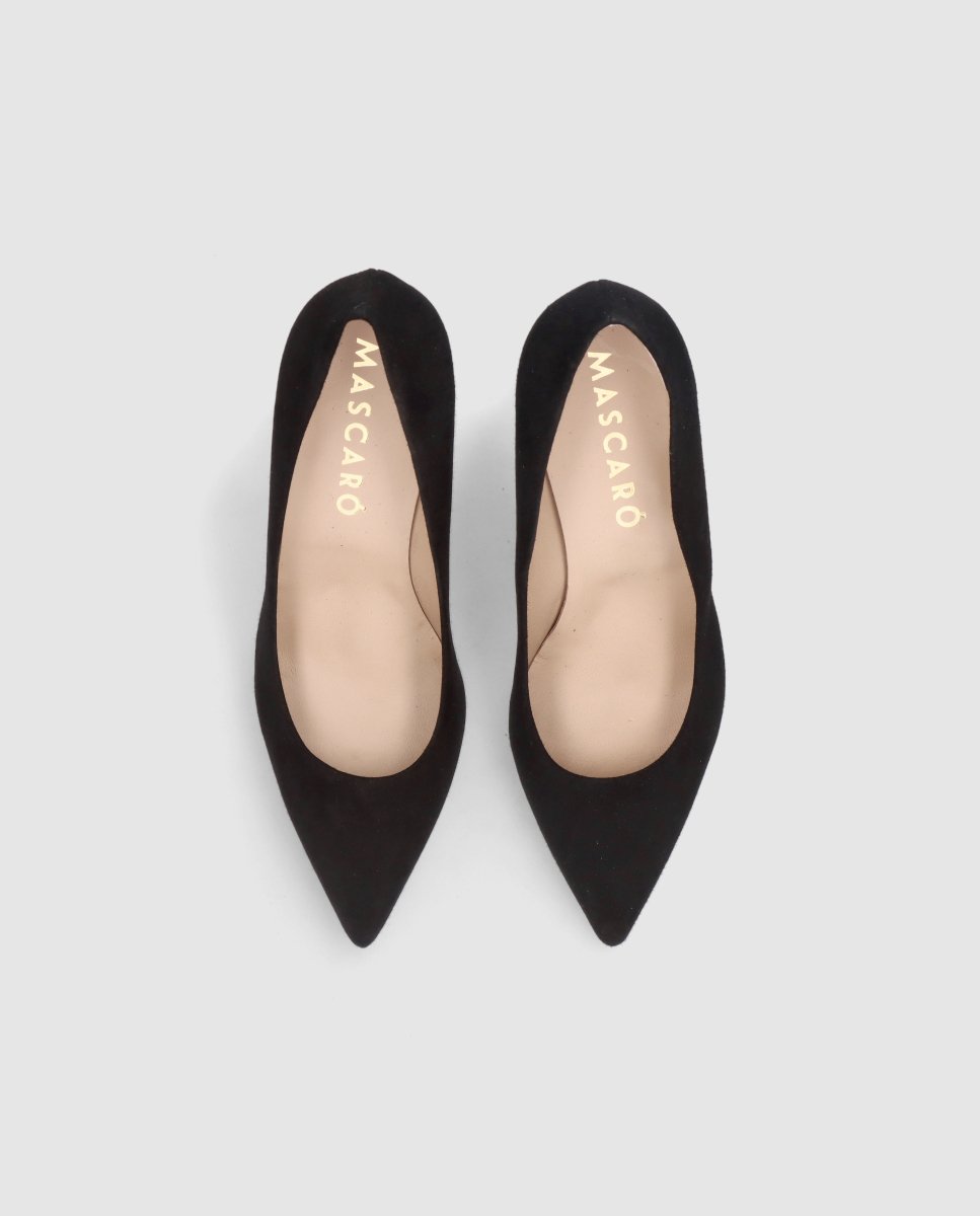 Zapatos de salón renata de mujer en ante - Mascaró - Negro Negro-2