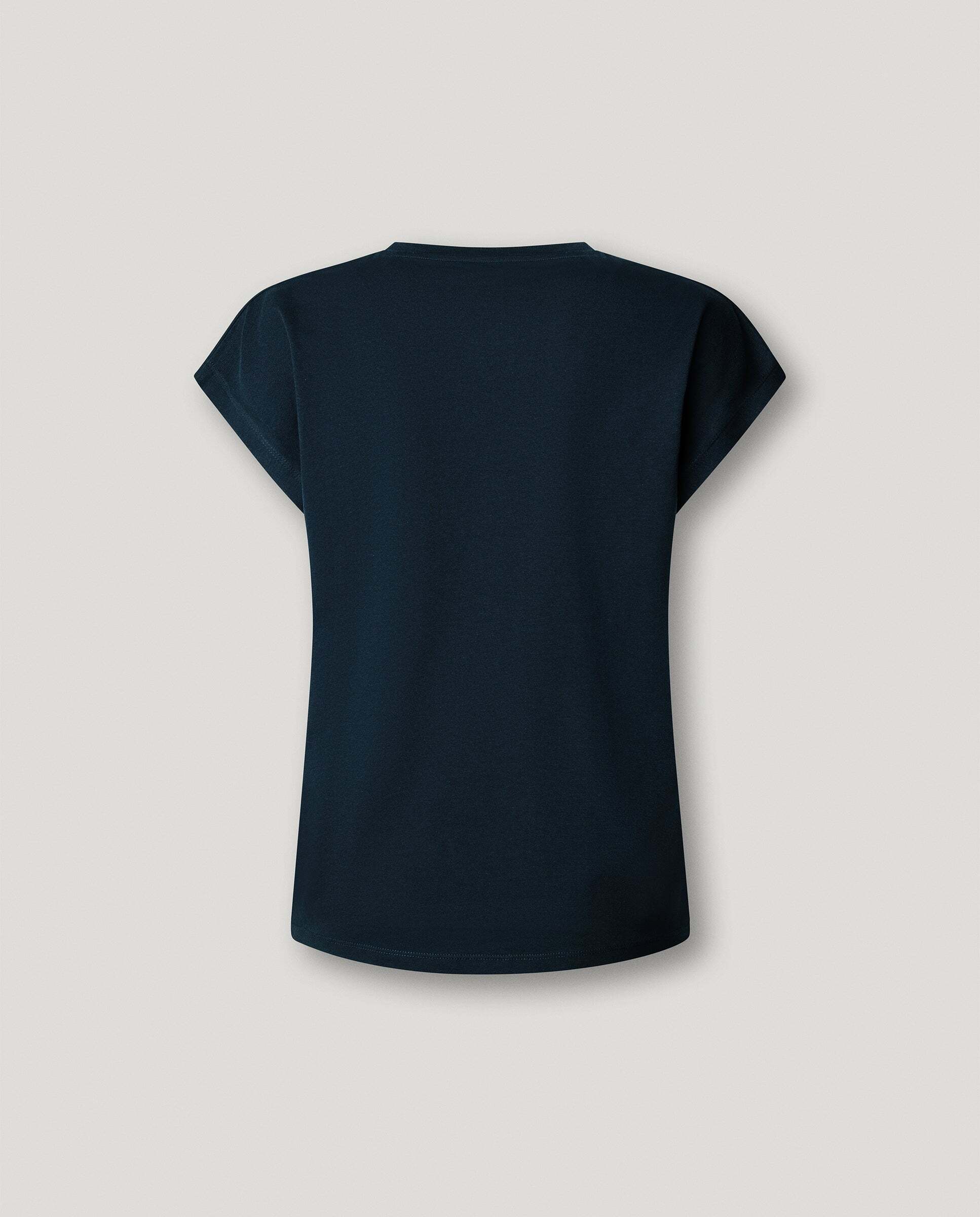 Camiseta de mujer logo estampado fit slim - Pepe Jeans - Azul Azul-8