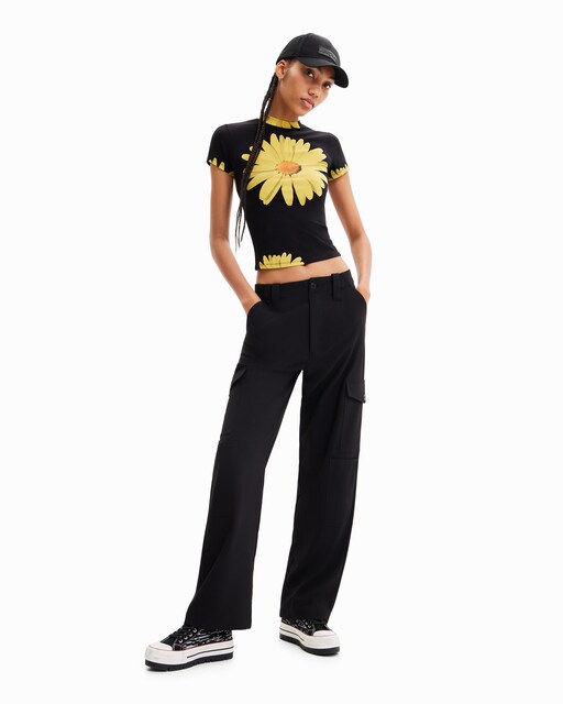 Imagen 0 de Pantalón de mujer cargo fluido