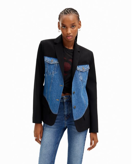 Blazer de mujer híbrida trucker