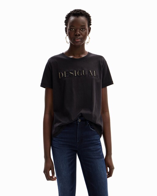 Imagen 0 de Camiseta de mujer logo brillo