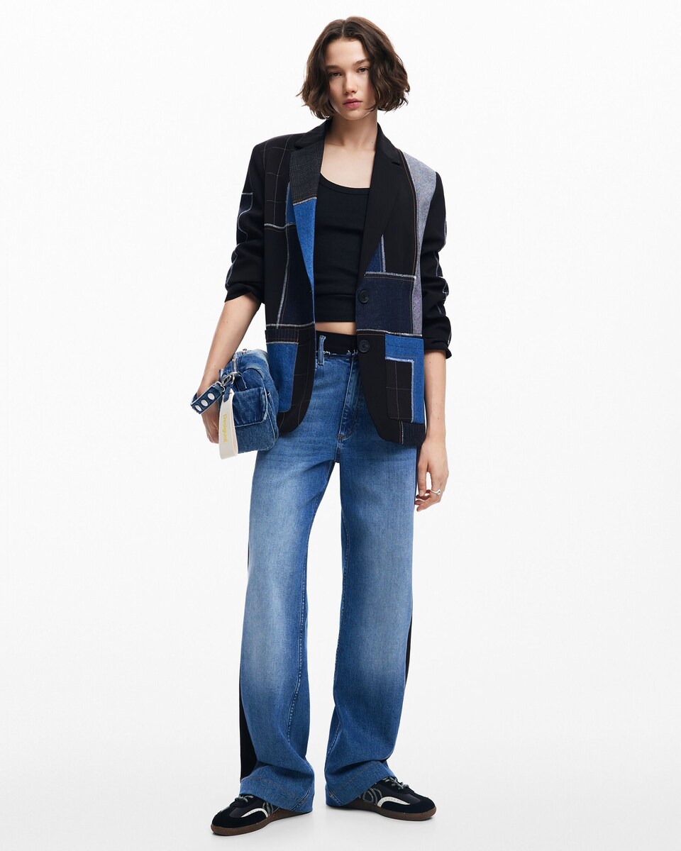 Blazer de mujer patchwork combinada · Desigual · El Corte Inglés