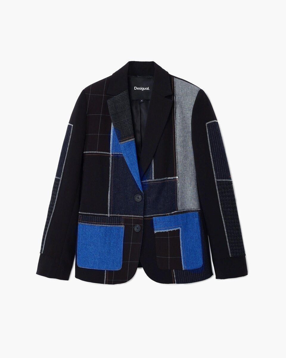 Blazer de mujer patchwork combinada · Desigual · El Corte Inglés