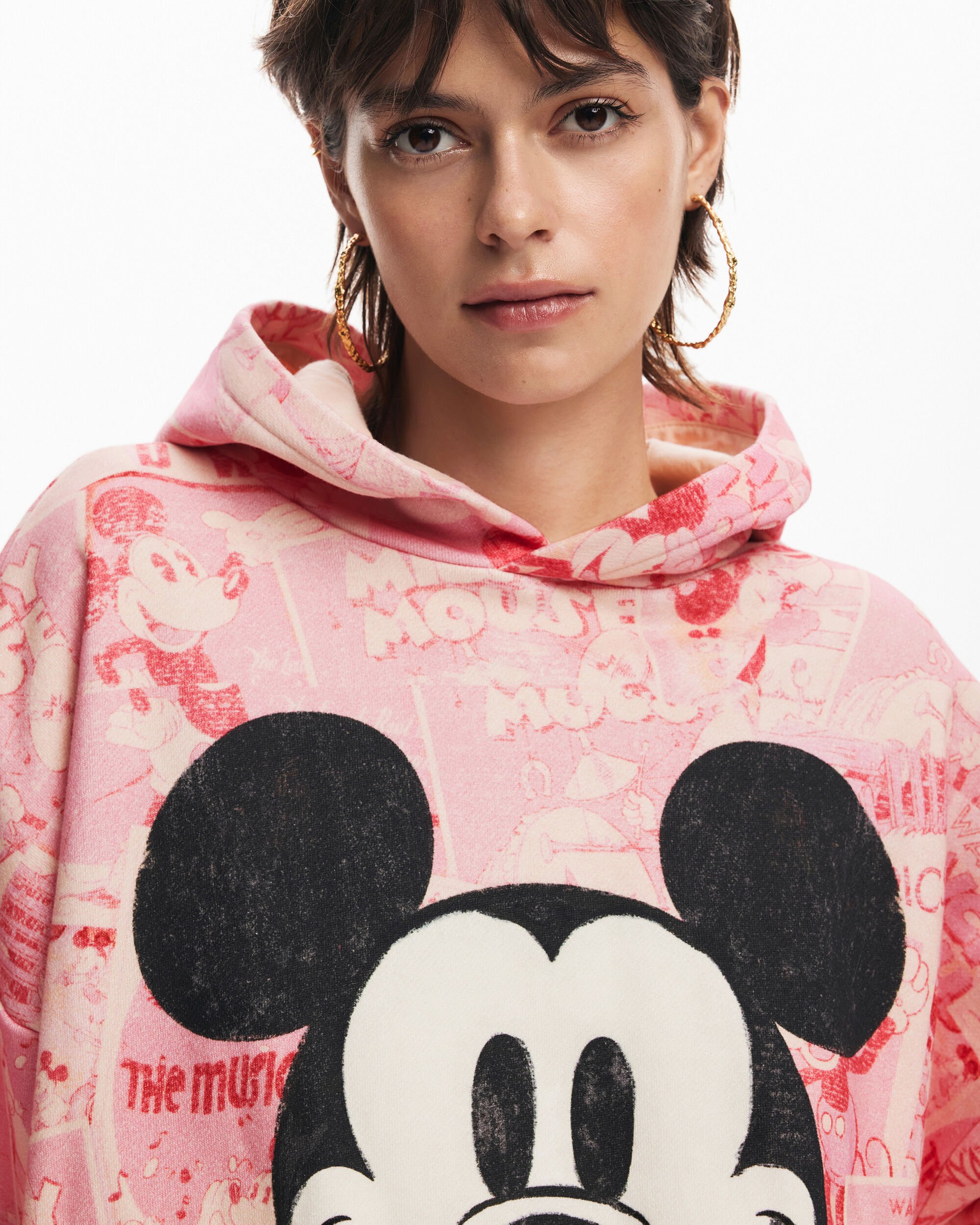 Sudadera de mujer Mickey Mouse con capucha