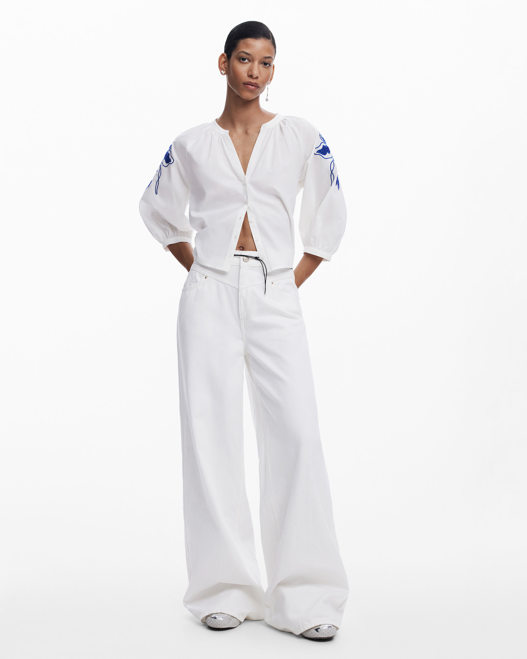 Vaquero de campana de mujer Wide Leg Basic