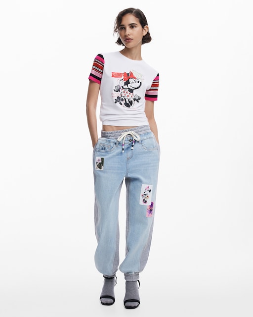 Imagen 0 de Vaquero de mujer combinado tipo jogger Minnie Mouse™