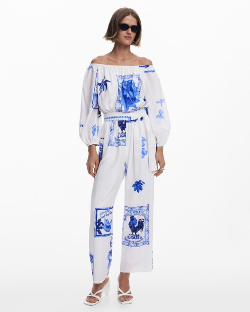 Imagen 0 de Mono de mujer estampado postales