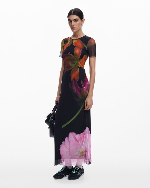 Imagen 0 de Vestido tul flor