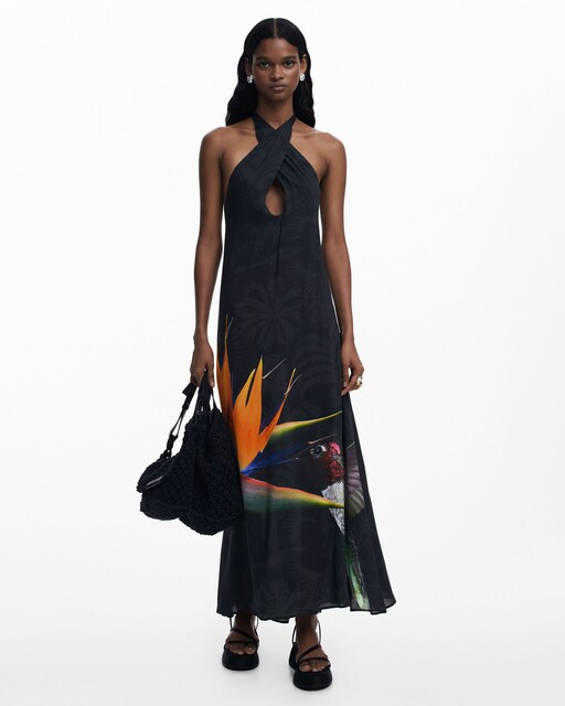 Imagen 0 de Vestido largo estampado