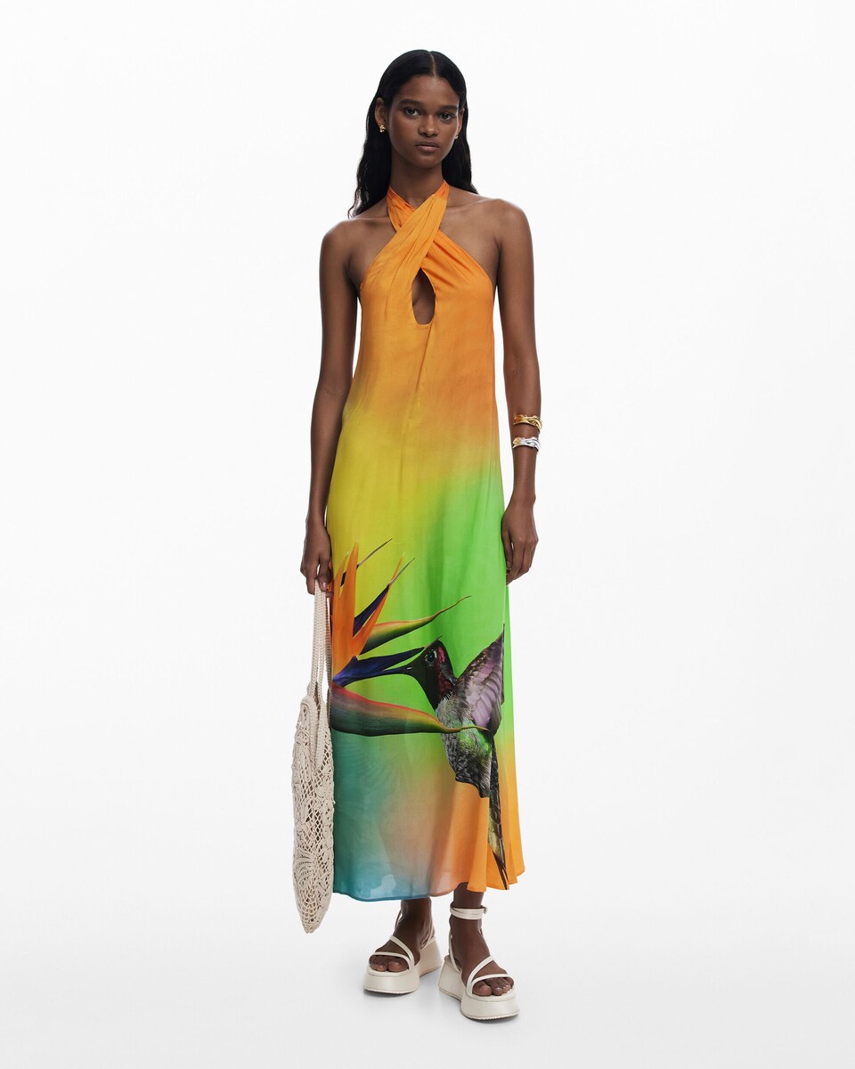 Vestido Midi Desigual Rebajas Vestidos Largos Outlet Ropa Marca