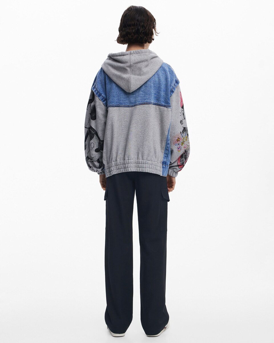 Cazadora de mujer combinada con capucha Mickey Mouse™ · Desigual