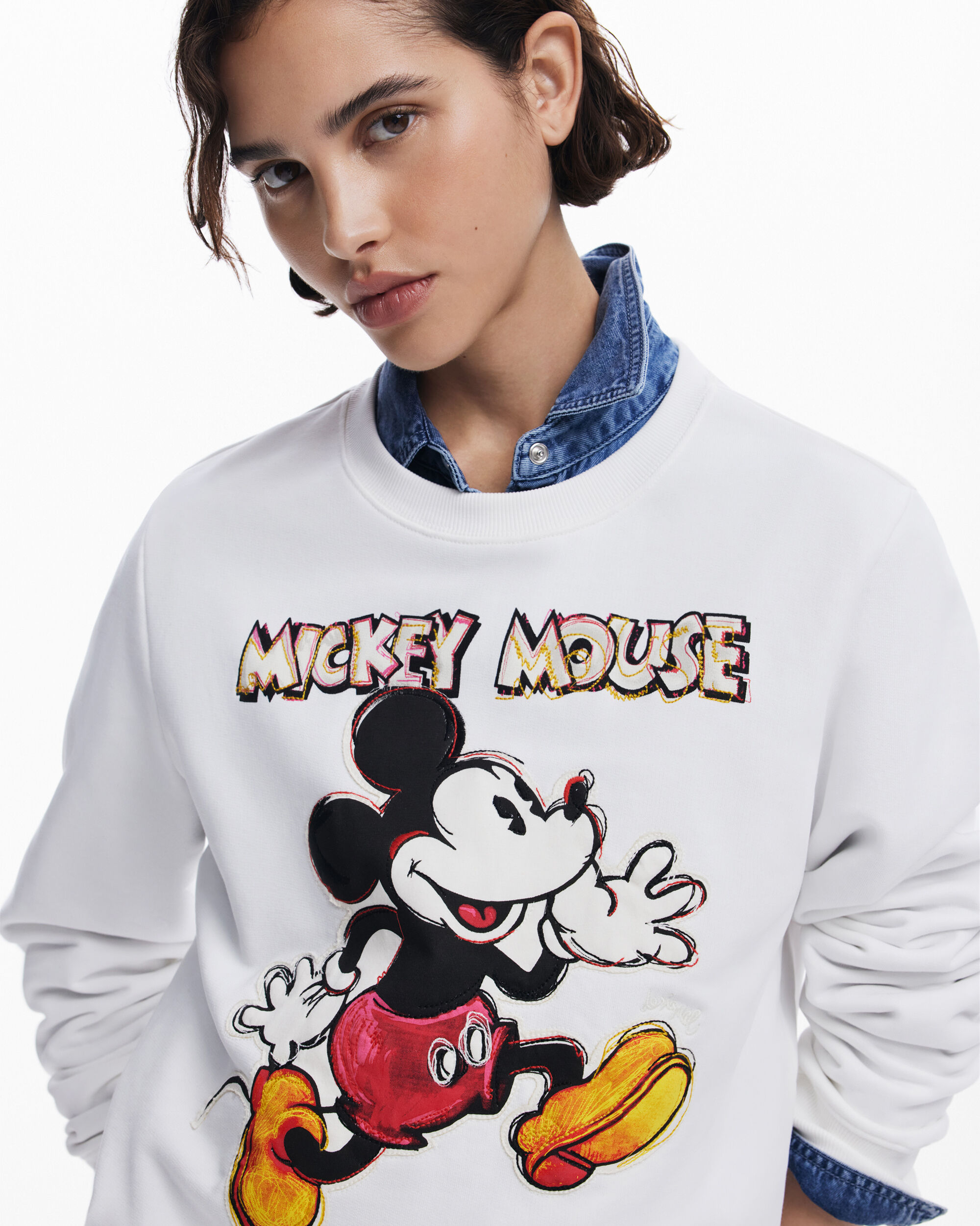 Sudaderas Desigual Mujer Mickey Mouse Sudaderas Desigual Mujer