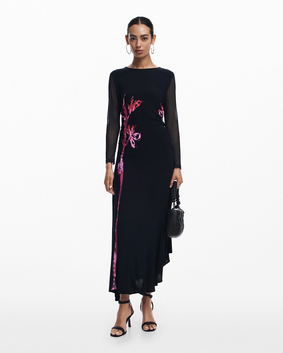 Dress Ropa De Mujer Marca Desigual Vestido Largo Asimétrico Lirio