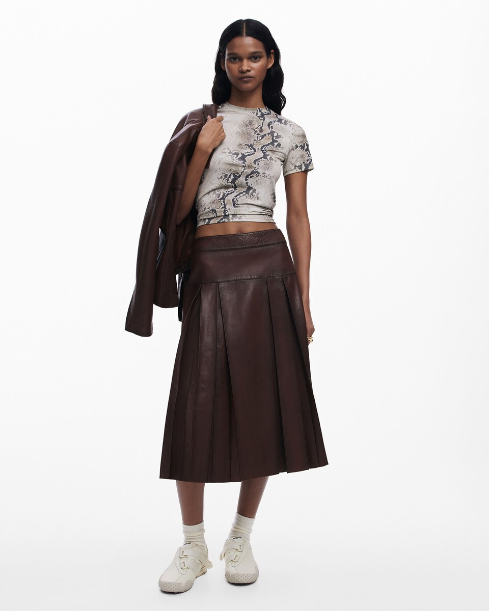 Tiendas Desigual Faldas Desigual Rebajas Falda Midi Evasé Flores