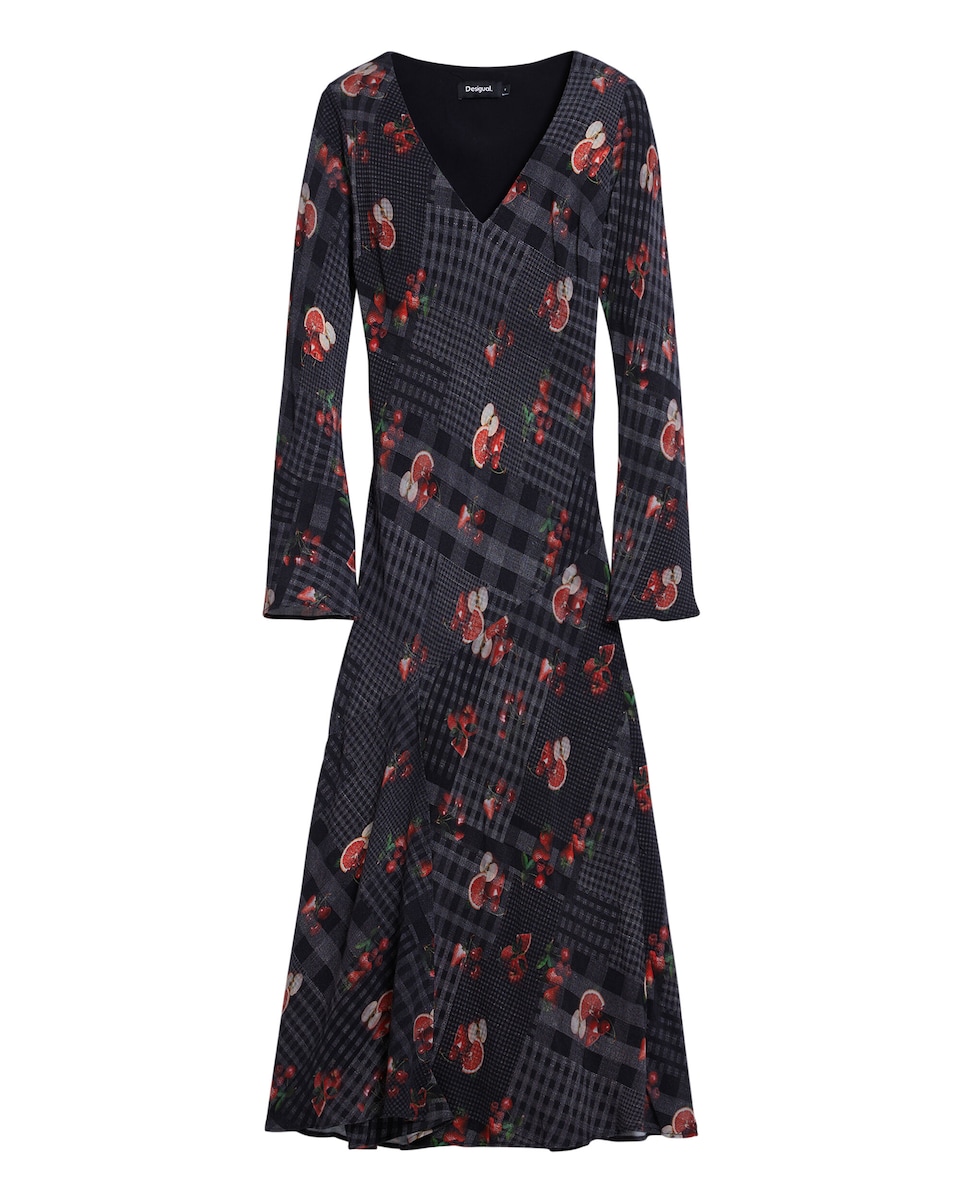 Vestido Midi Desigual Vestidos Amazon Vestido Desigual Cuadros