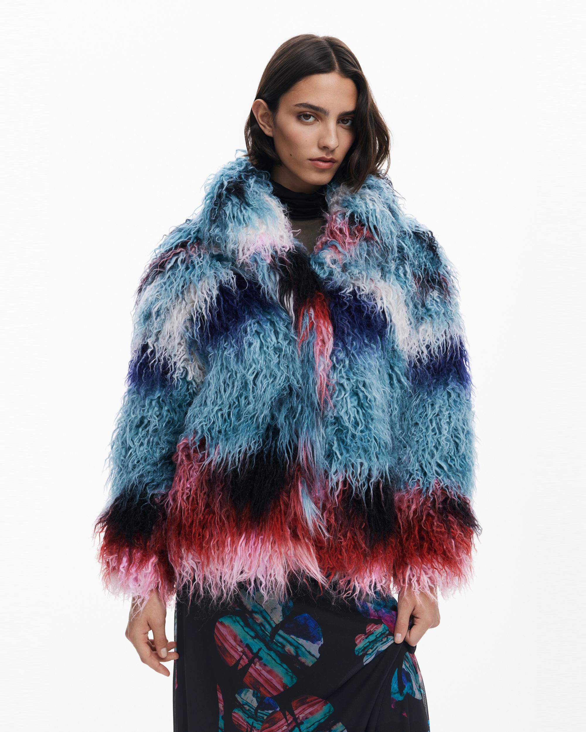 Chaqueta de mujer diseñada por Mr Christian Lacroix - Desigual - Azul / Blanco Azul / Blanco-2