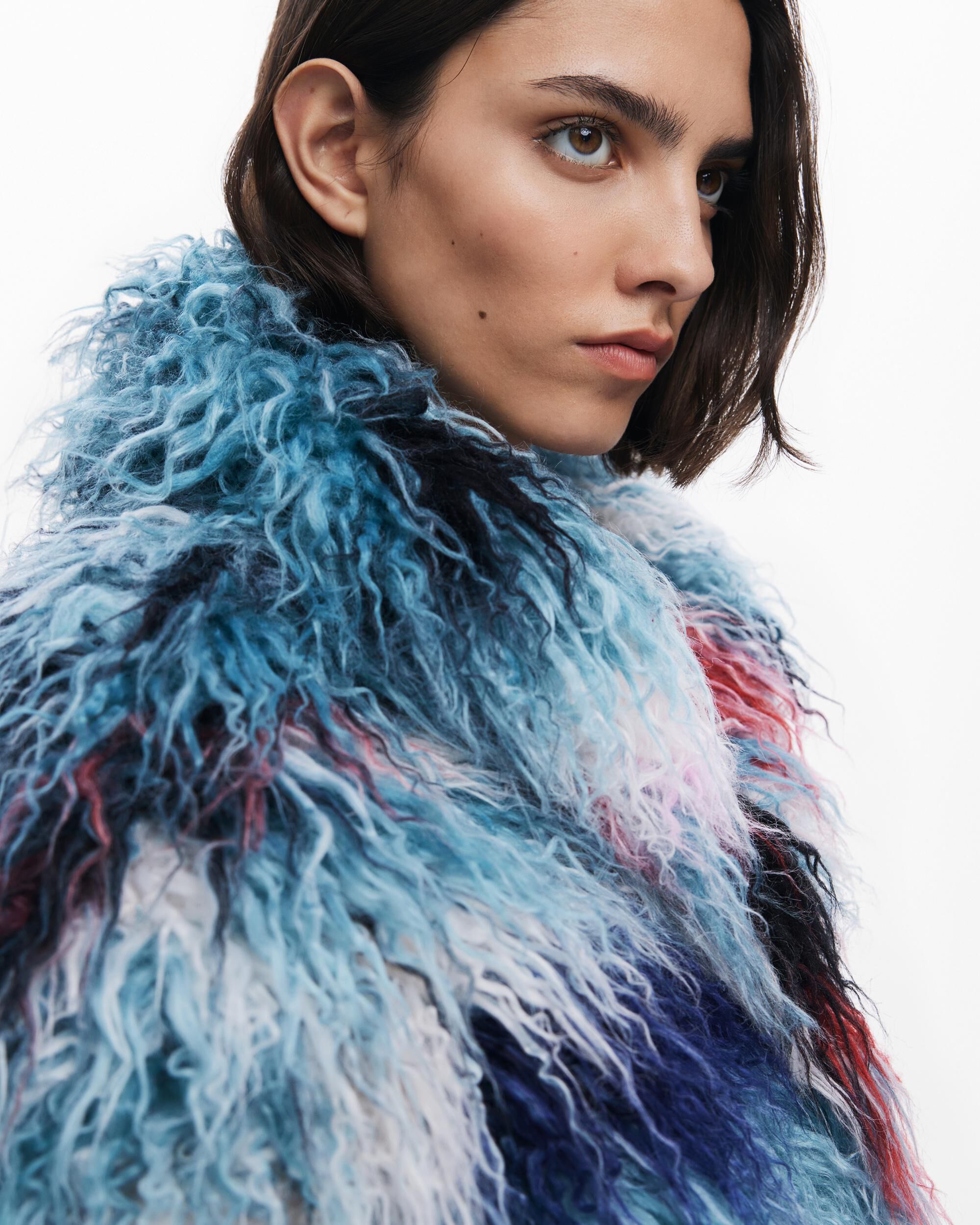 Chaqueta de mujer diseñada por Mr Christian Lacroix - Desigual - Azul / Blanco Azul / Blanco-4