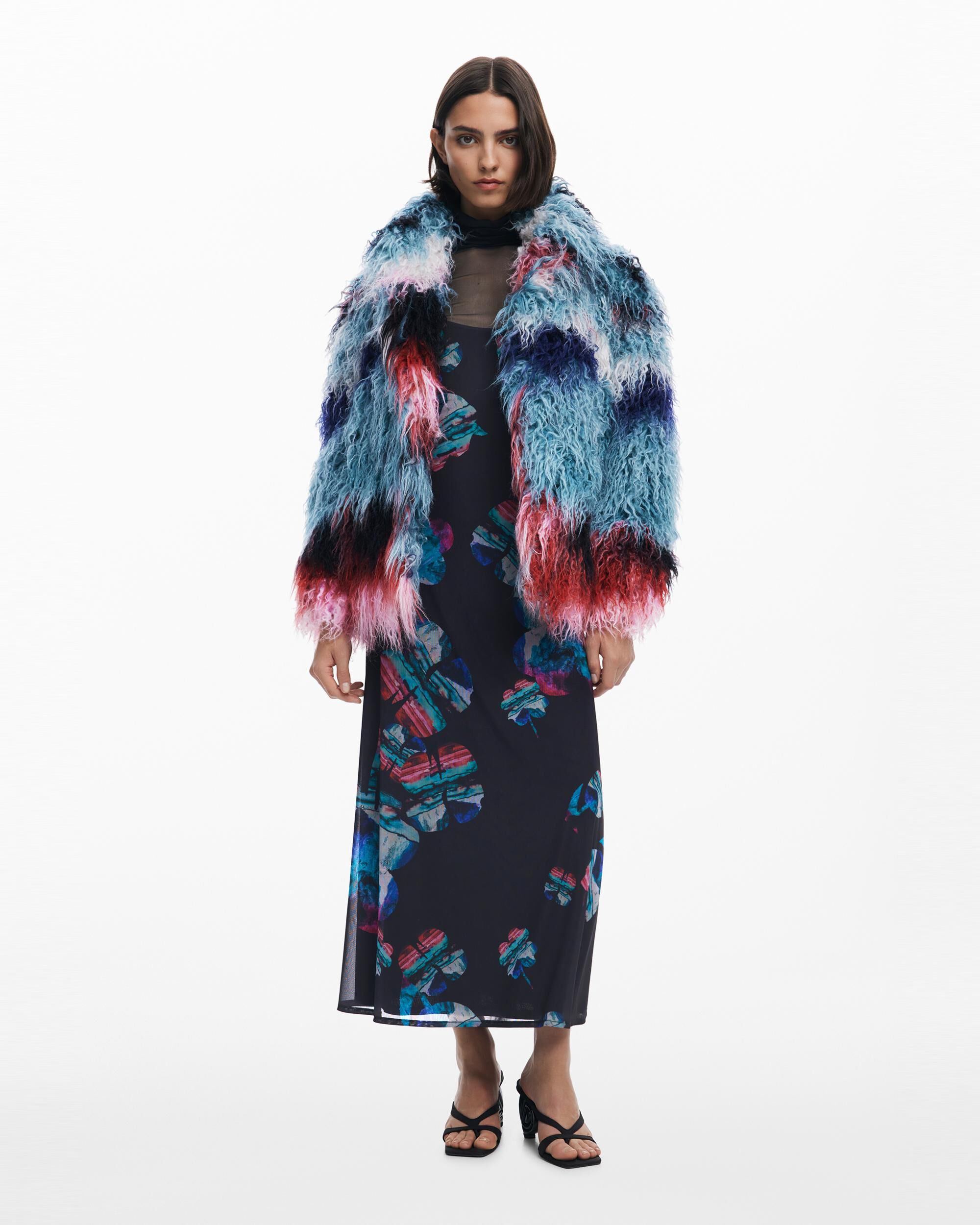 Chaqueta de mujer diseñada por Mr Christian Lacroix - Desigual - Azul / Blanco Azul / Blanco-5