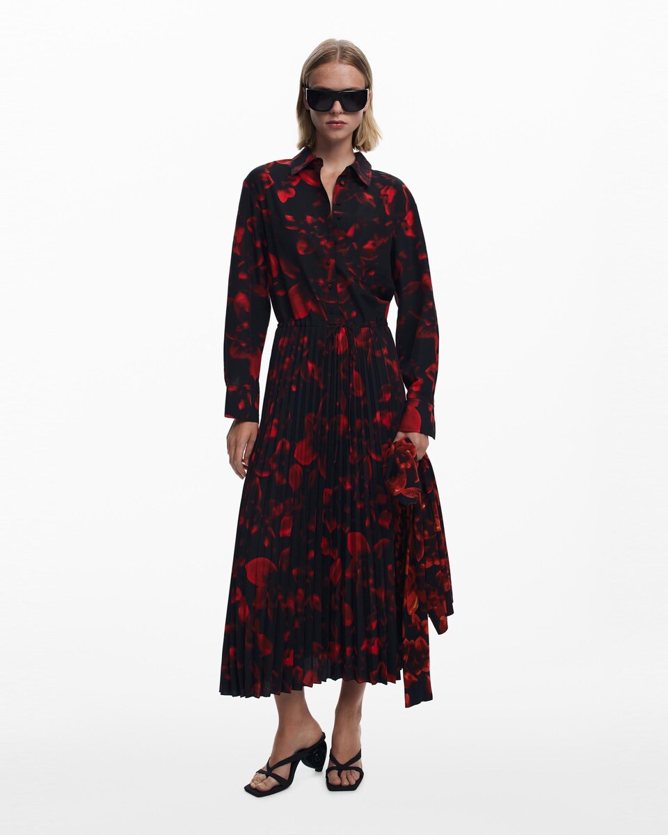 Vestido camisero plisado · Desigual · El Corte Inglés