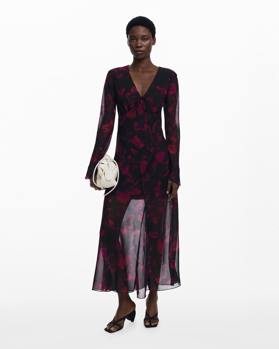 Vestido largo fluido floral · Desigual · El Corte Inglés