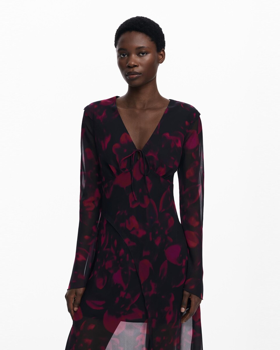 Vestido largo fluido floral · Desigual · El Corte Inglés