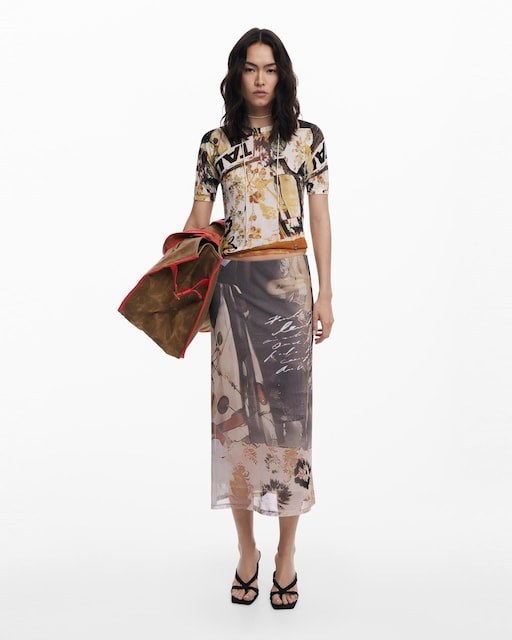 Imagen 0 de Falda tul collage