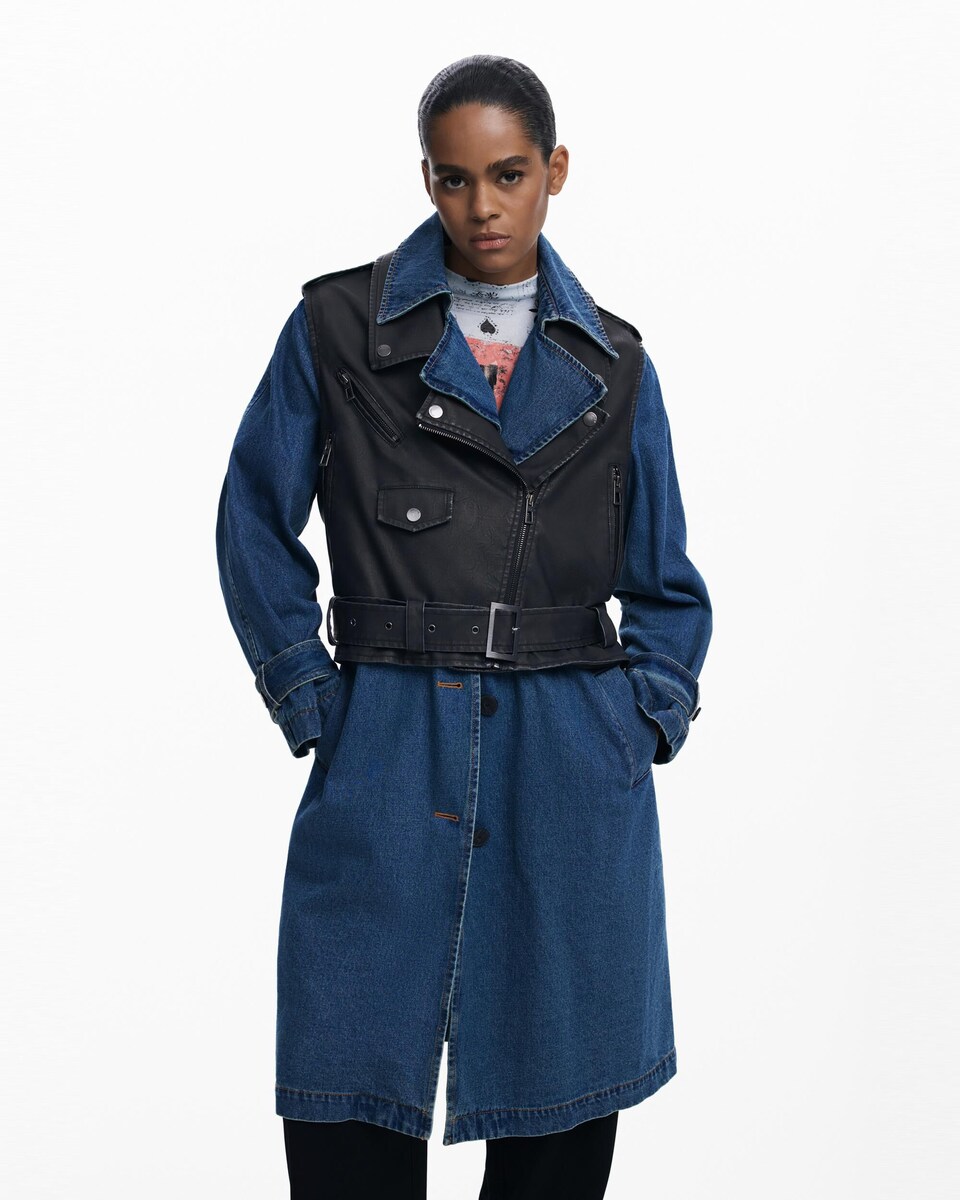 Chaqueta de mujer desmontable denim · Desigual · El Corte Inglés