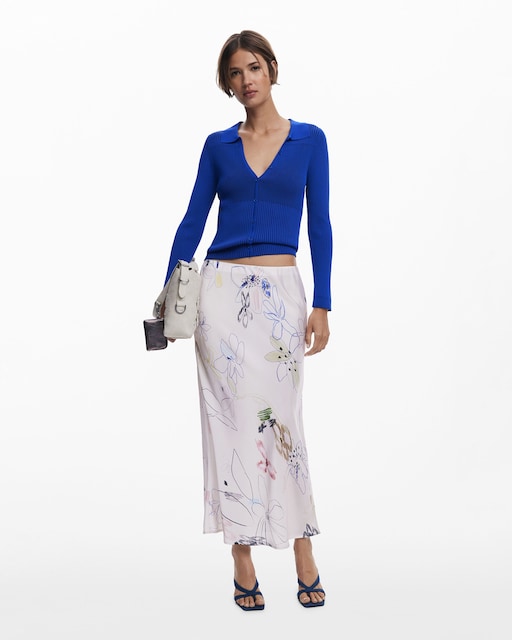 Imagen 0 de Falda larga trazos