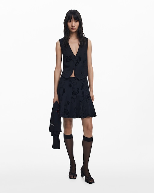 Imagen 0 de Falda mini tablas flocado