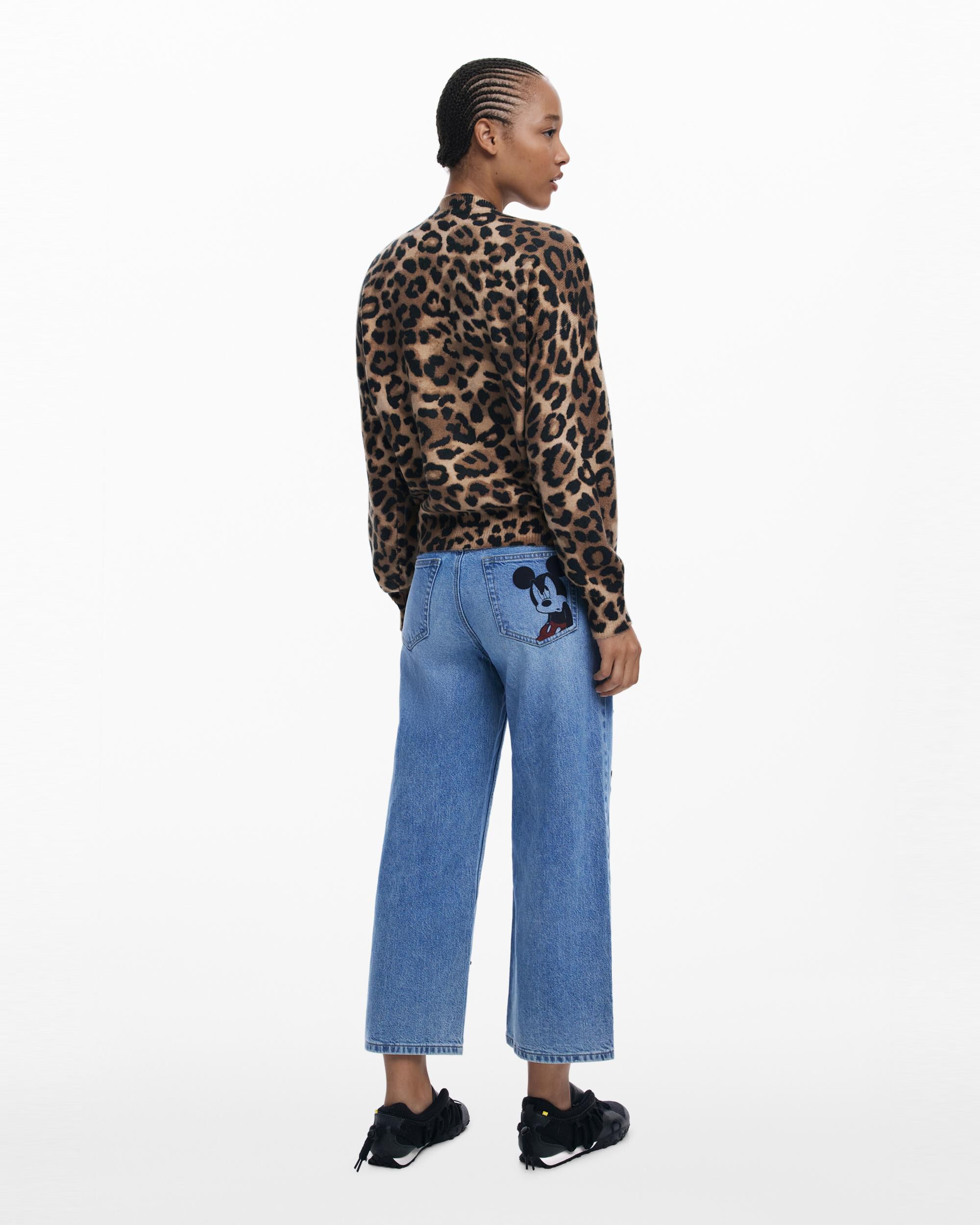 Jersey de mujer minnie™ animal print - Desigual - Marrón Marrón-3